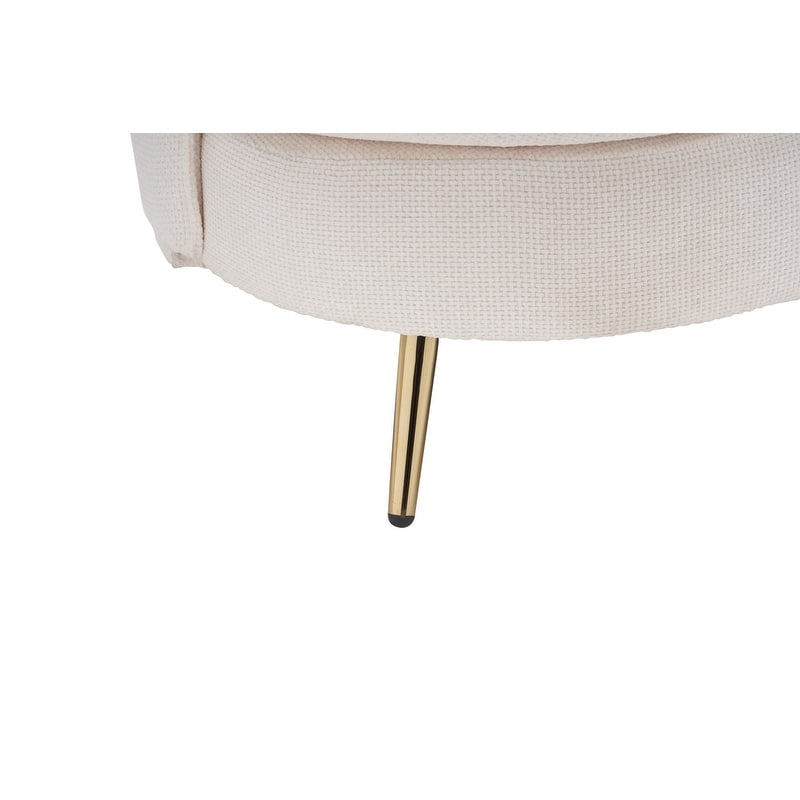Contemporary Velvet Upholstered Tufted Loveseat Sofa,Living Room Couch with Golden Metal Legs