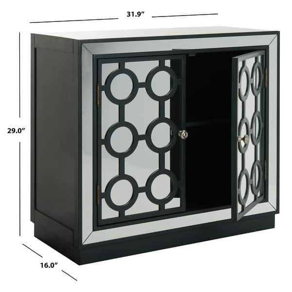 SAFAVIEH Kaia 2-Door Steel Teal Storage Chest