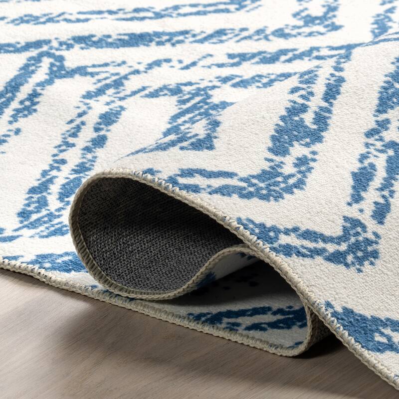 Nuloom Rosanne SpinClean Machine Washable Geometric Area Rug