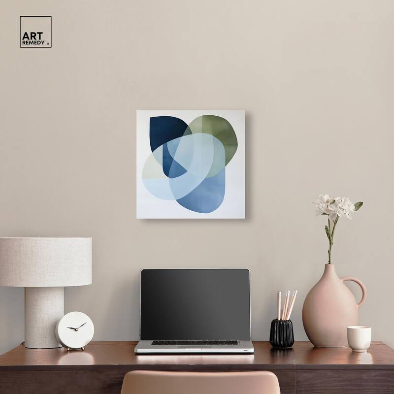 Serene Overlap I Canvas by Art Remedy, Gallery Wrapped