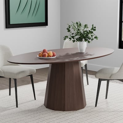 Dovelina 67" 3 Color Options Oval Dining Table for 6 People - 67"x33.5"x31"