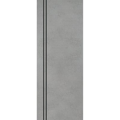 Slab Barn Door Panel 28 x 80 Planum 0016 Concrete with Sturdy Finished