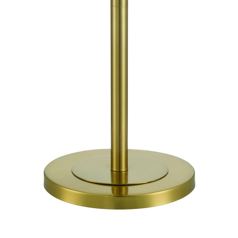 Acroma 62.2" Modern LED Bright Floor Lamp with White Fabric Drum Shade