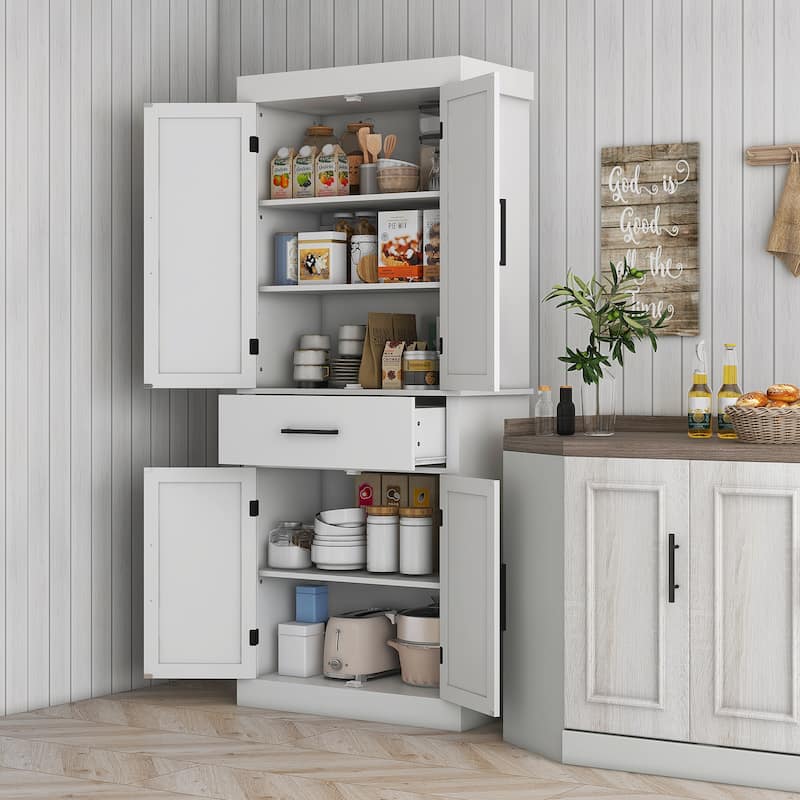 Tall Kitchen Pantry Storage Cabinet