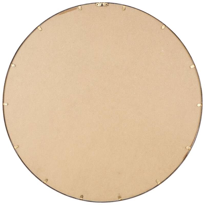 Metal Room Wall Mirror with Linked Chain Frame - Gold - Roche River Decor