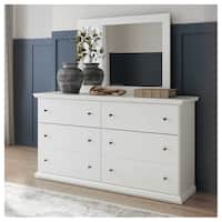 white christmas dresses Exquisite Dresser and Mirror main image 1