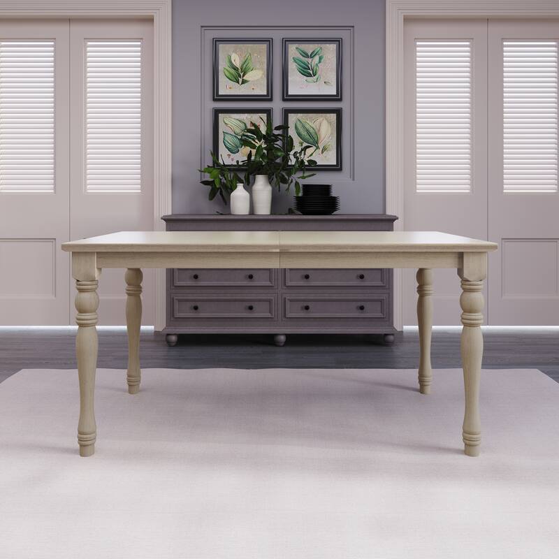 Clayfell 7-Piece Mayfield Dining Set With Turned Legs - Table only (Grey)