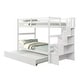 preview thumbnail 14 of 21, Twin over Twin Bunk Beds with Stairway Storage