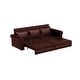 preview thumbnail 14 of 36, 93.7" Chesterfield Faux Leather Multi-Functional Sofa Bed, 3-in-1 Convertible King Pull Out Sleeper Sofa with Nailhead Trim