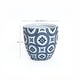 preview thumbnail 7 of 8, Blue and White Flower Pattern Round Tapered Mgo Planter, Indoor and Outdoor