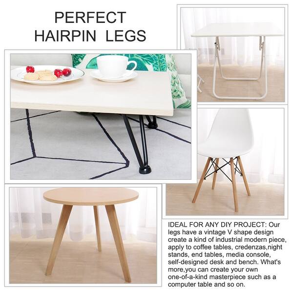 Shop 10 Hairpin Coffee Table Legs Iron Mid Century Style