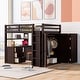 preview thumbnail 10 of 25, Full Loft Bed with Drawers, Desk, Wardrobe, and Guardrails Espresso