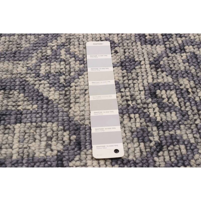 ECARPETGALLERY Hand-knotted Tangier Light Grey Wool Rug - 5'3 x 7'11
