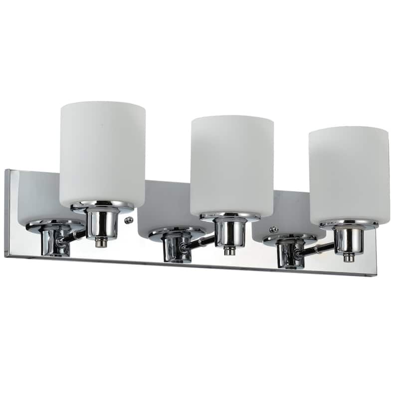 Dane Polished Chrome Dimmable 3-Light Vanity Light - Polished Chrome