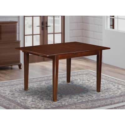 Rectangular Dinette Table with Butterfly Leaf Kitchen Dining Table for 4-6 People - 54