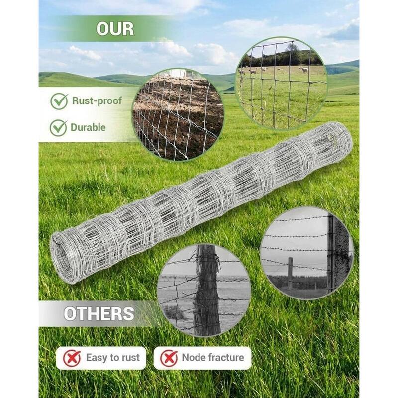 Heavy Duty Farm Fence, with Thick Zinc Coating