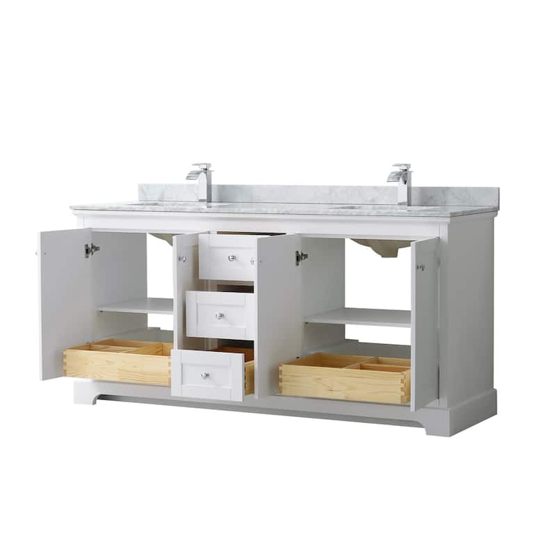 Wyndham Collection Avery 72" Free Standing Double Basin Vanity Set