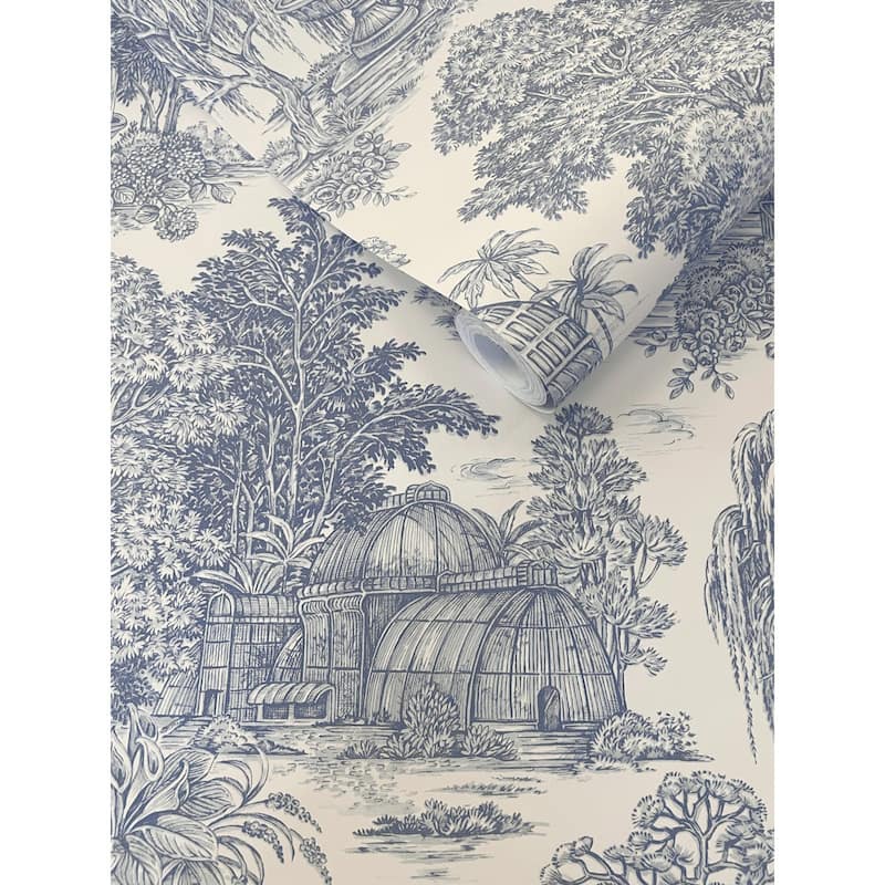 Osterley Toile Non-Pasted Wallpaper – 396in. x 21in. – Covers 56 square feet
