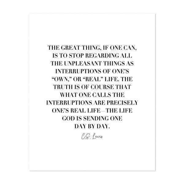 Shop C S Lewis Minimal People Unframed Wall Art Print Poster Overstock 31231536