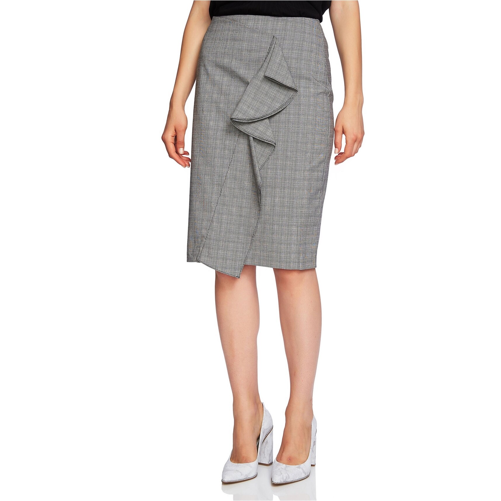 black and white striped skirt 4xl