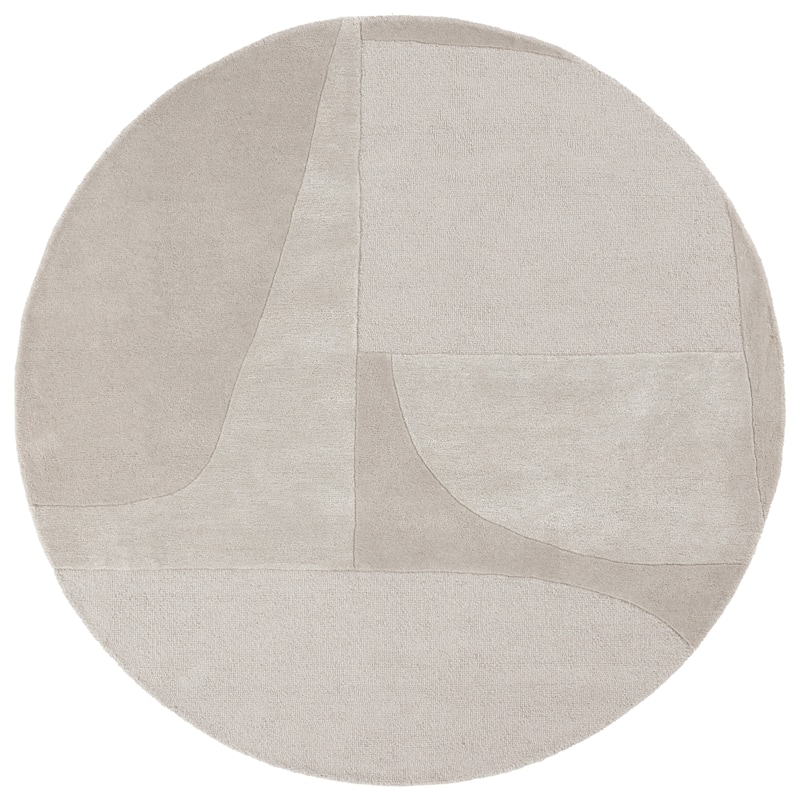 SAFAVIEH Handmade Fifth Avenue Sibinka Mid-Century Modern New Zealand - 6' x 6' Round - Grey