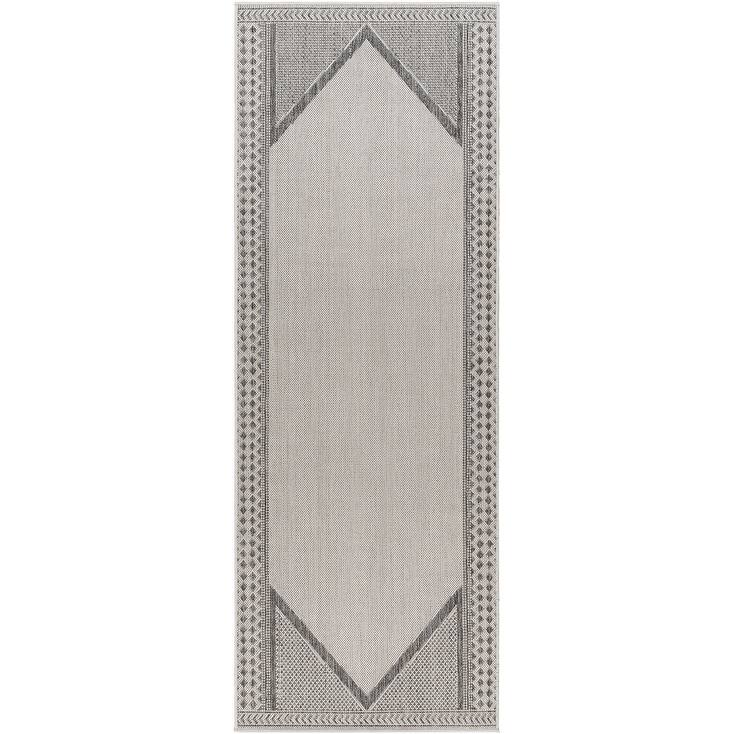 Livabliss Arlon Indoor/ Outdoor Diamond Border Area Rug
