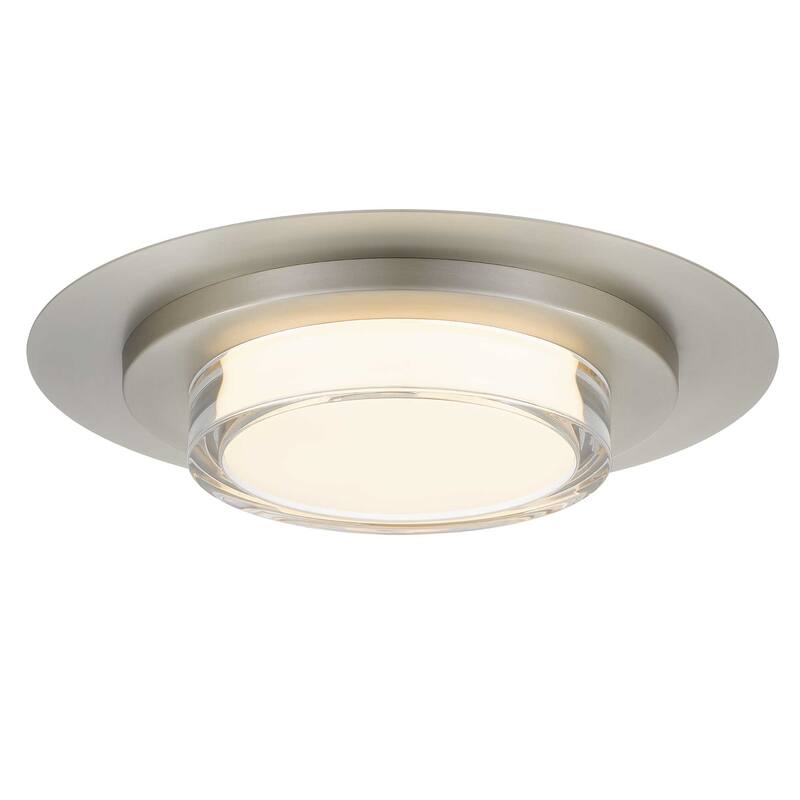 16 inch Square Chrome Integrated LED Flush Mount
