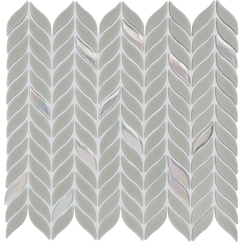 Daltile Starcastle 2" Leaf Glass Wall and Floor Mosaic (15 PC Per Carton) (14.70 SQFT Per Carton) - Supernova