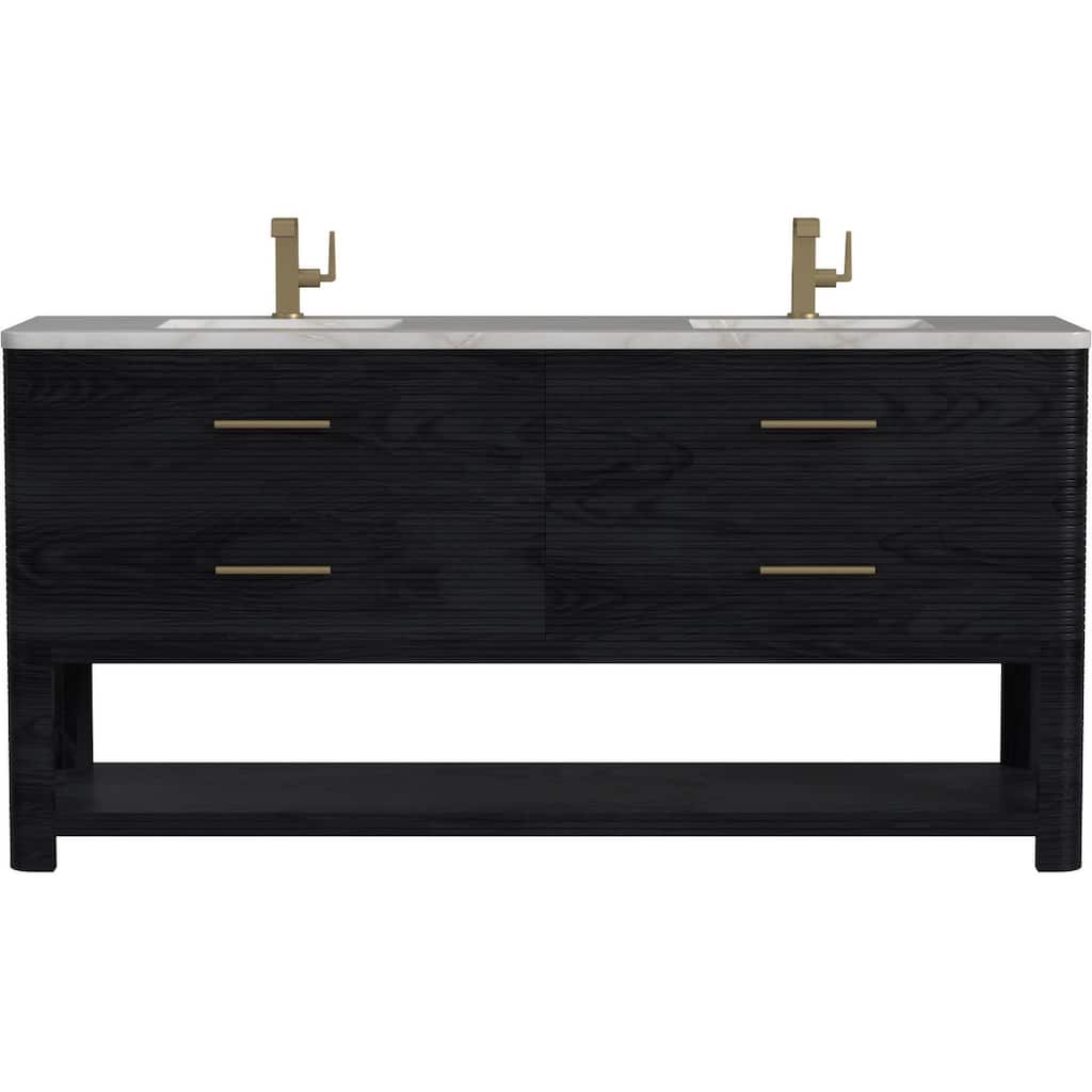 James Martin Vanities D704-V72-3VSL Lucian 72" Free Standing Double