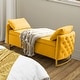 preview thumbnail 13 of 41, Robert Modern Upholstered Flip Top Storage Bench with Two Pillows by HULALA HOME Mustard