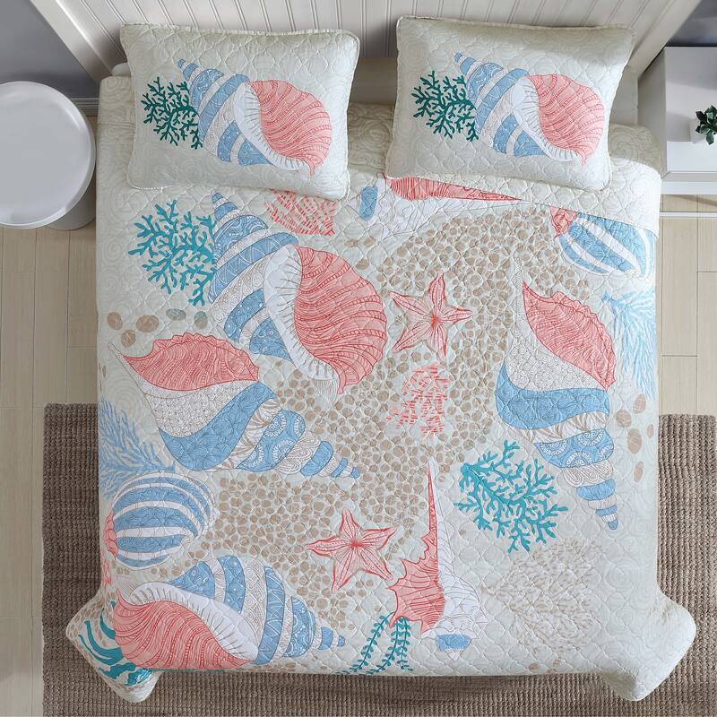 Caribbean Joe Coastal 3PC Quilt Set