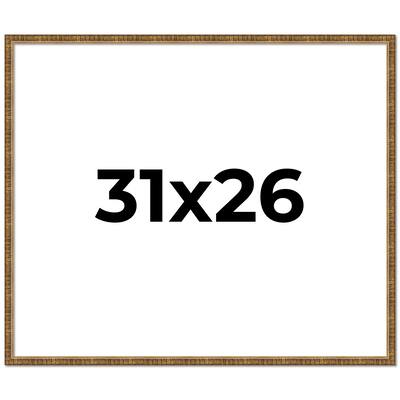 31x26 Frame Gold Picture Frame - Complete Modern Photo Frame Includes