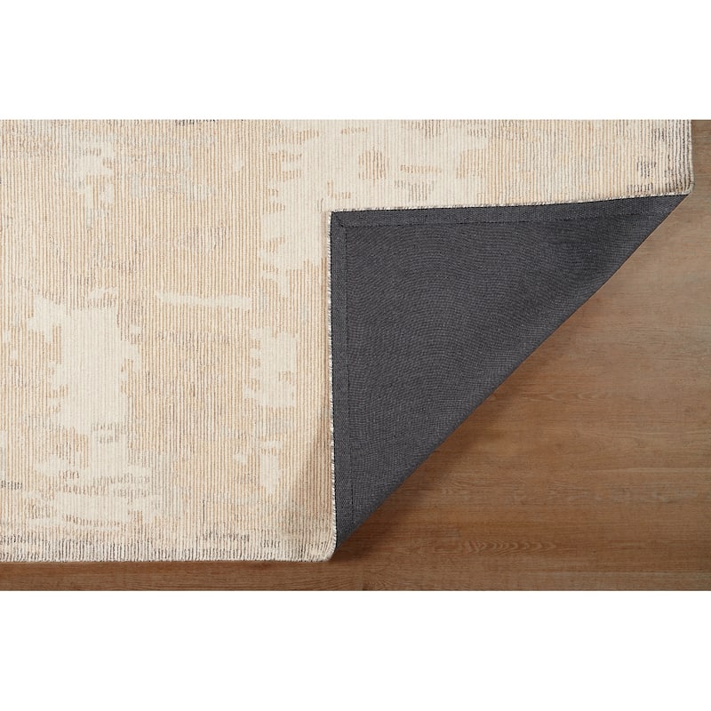 Terra by Obeetee Shadows Abstract Neutral Rug