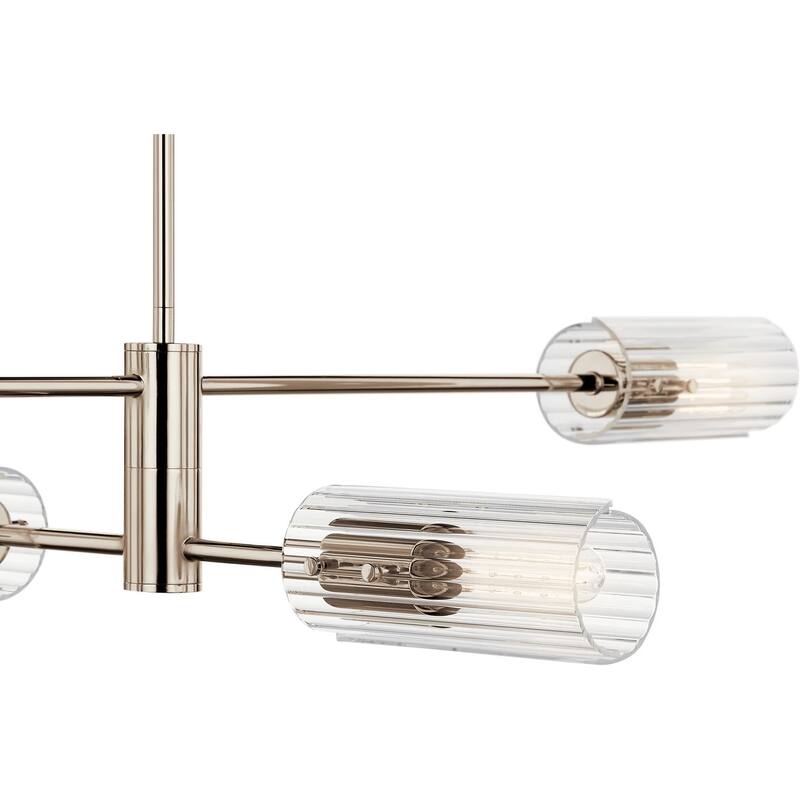 Kichler 52681 Velestino 4 Light 6" Wide Linear Chandelier