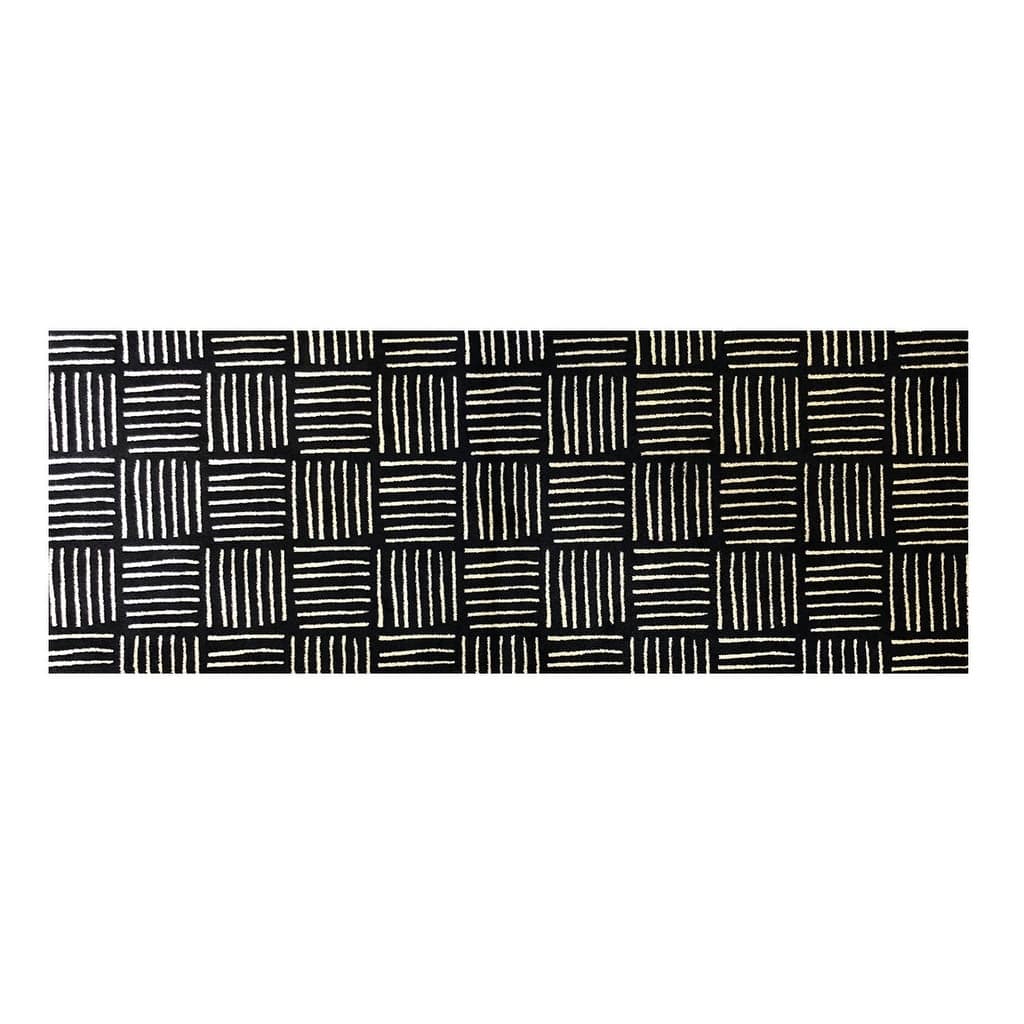 Abstract Stain Resistant Area Rug - 2' X 6'