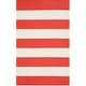 preview thumbnail 50 of 148, SAFAVIEH Handmade Montauk Caspian Stripe Cotton Flatweave Rug 2'3" x 5' - Rust/Ivory