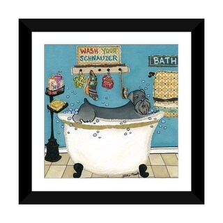 iCanvas "Wash Your Schnauzer" by Jamie Morath