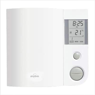2500W Square White Digital Thermostat Plastic