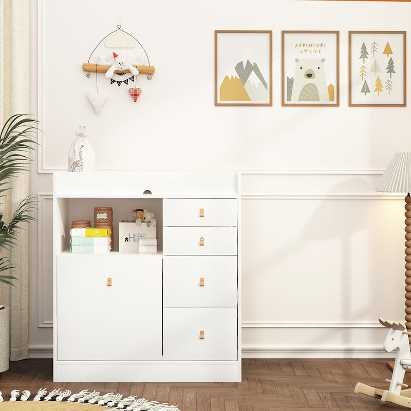 Baby Changing Table Dresser Nursery Dresser Chest Changing Station