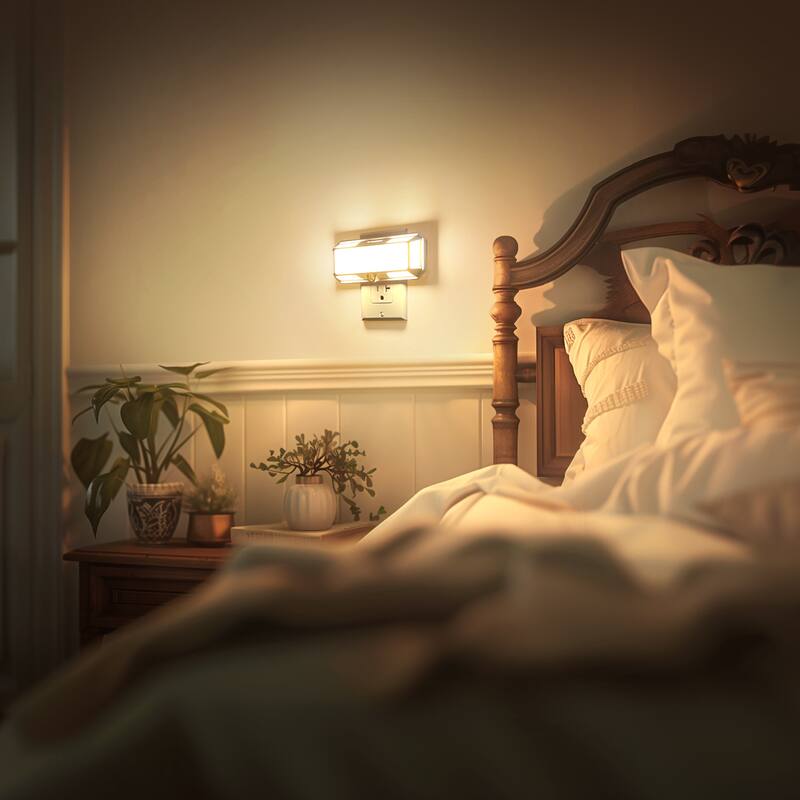 YANSUN 2-Pack Light Sensor Night Light, Tough Design, Dimmable, Warm 3000K