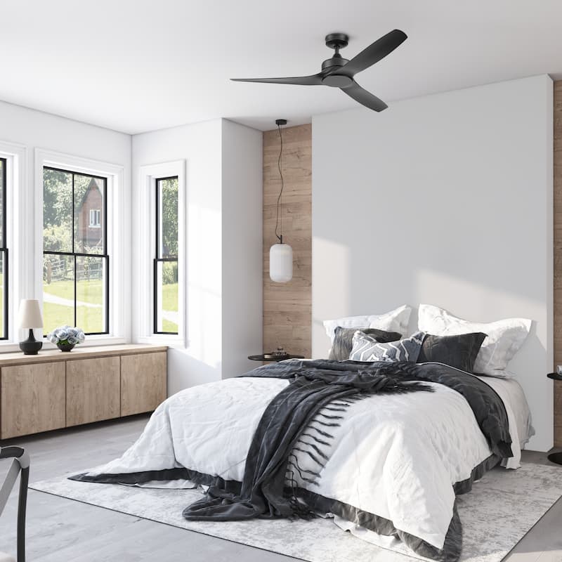 52" Honeywell Lynton Indoor/Outdoor Ceiling Fan with Color Changing LED Light, Remote Control, High Performance Blades