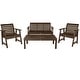 preview thumbnail 1 of 10, HIGHWOOD Weatherly Conversation Set Weathered Acorn