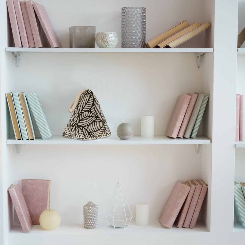 Jungle Print Cotton Weighted Bag Door Stop 2.3 lbs - 8"H x 5.8"L x 5.8"W