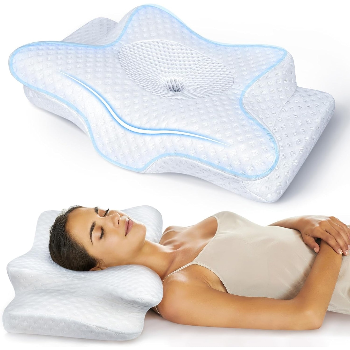 Bathtub Pillows for Neck Head and Back Support Grip Bath Pillow for Curved or Straight Tub Suction Waterproof Headrest Navy Bed Bath Beyond 40268975