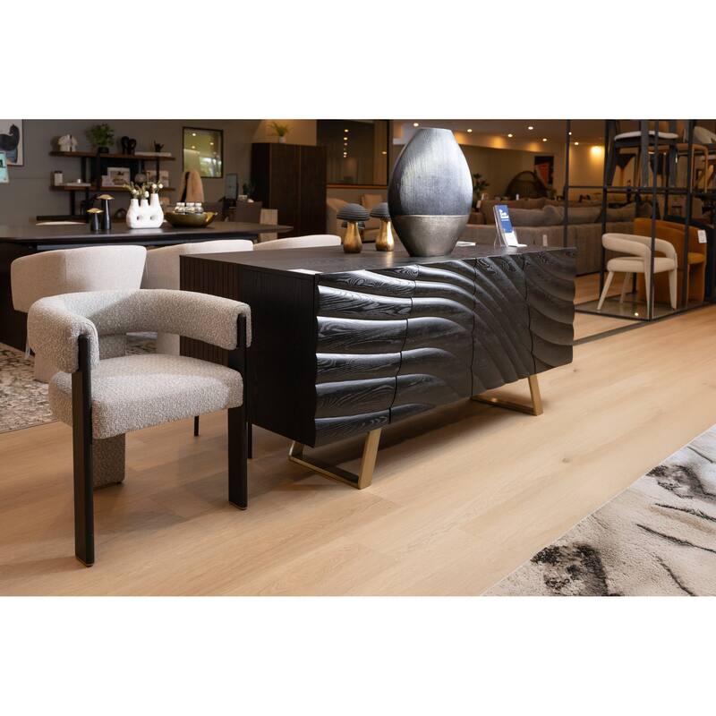 Modrest Finley Mid-Century Black & Gold Buffet