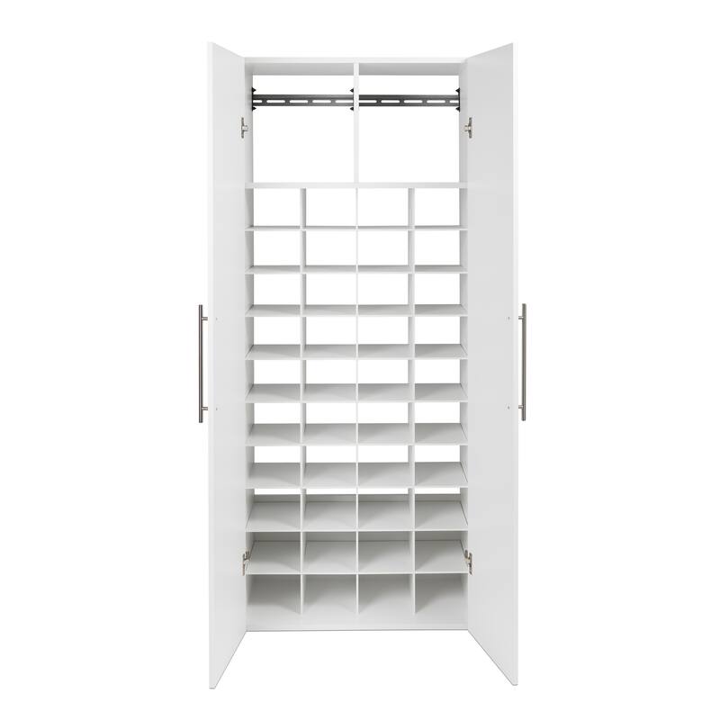 Prepac 30" HangUps Shoe Storage Cabinet - 30" W x 72" H x 16" D