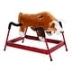 preview thumbnail 1 of 9, Classic Plush Rocking Bull Toy with Authentic Sounds, Soft Body and Easy-Grab Handle for Kids 3+, Safe for Up to 176 lbs Brown