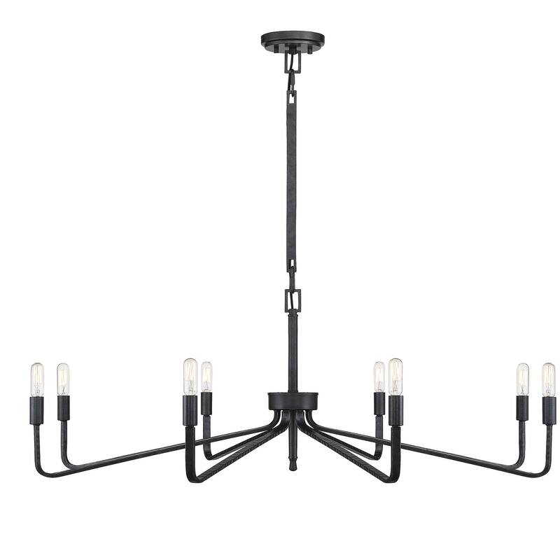 Savoy House Salem 8 Light 40" Wide Chandelier - Forged Iron