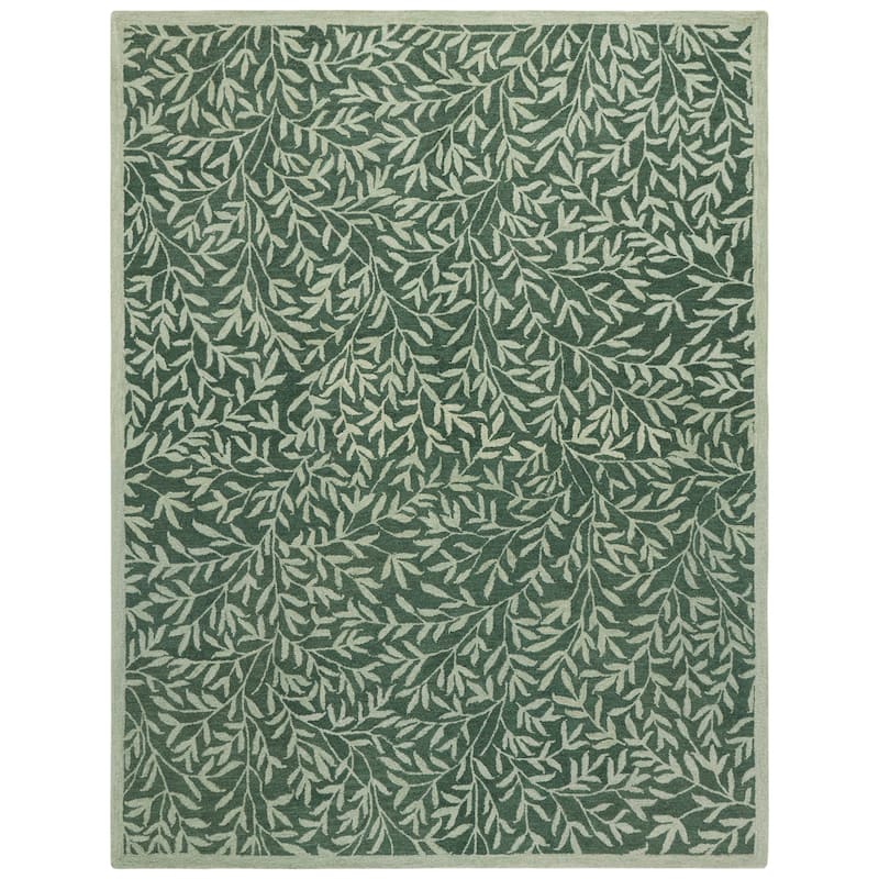 Martha Stewart Handmade Gjurga Contemporary Wool Rug. - 8' x 10' - Green