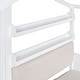 preview thumbnail 19 of 21, Twin Size House Bed with Sofa, Kids Platform Bed with Two Drawers and Storage Shelf, Gray